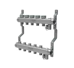 Коллектор нерж. в сборе универсальный ROYAL THERMO 1" ВР-3/4" НР, 2 выхода