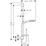 Душевой гарнитур Hansgrohe Raindance Select S хром (26631000) – вид 3