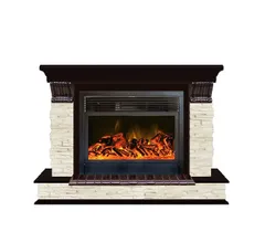 Каминокомплект Glenrich ПАНОРАМА 28 МИСХОР дуб 46 c топкой NEWFLAME