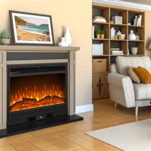 Каминокомплект Royal Flame Alexandria – Белый дуб с очагом Fobos FX Black