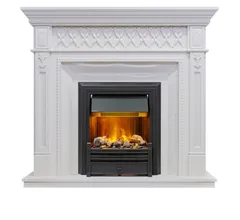 Каминокомплект Dimplex Alexandria - Белый дуб с очагом Brookline Black