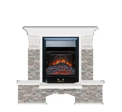 Каминокомплект Glenrich БОСТОН К ГЦ белый c топкой MAJESTIC BL
