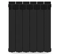 Радиатор биметаллический RIFAR MONOLIT Ventil 500 Антрацит 06 секц. нижн. лев.