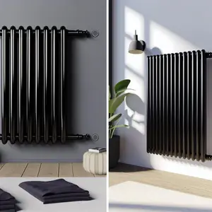 Стальные трубчатые радиаторы черный Zehnder Charleston 3057/15