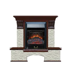 Каминокомплект Glenrich БОСТОН К ГО угл. кр.дер c топкой MAJESTIC BL