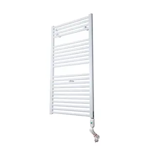 Обзор полотенцесушителей IRSAP ARES ELECTRIC - HEATER H 1118 - 580 (белый) и Bella DHW 875 - 532 (connection centre 500) (хром)