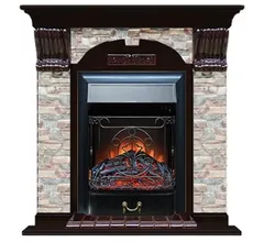 Каминокомплект Glenrich АРОЧНЫЙ ГЦ венге c топкой MAJESTIC BR