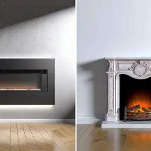 Настенный камин Royal Flame Space и очаг Royal Flame Designe 885CG