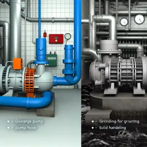 Разница между дренажным и фекальным насосом