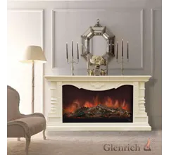 Каминокомплект Glenrich КОНСУЛ P 14 слоновая кость c топкой PREMIER S14