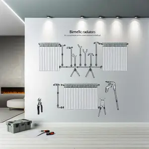 Установка биметаллических радиаторов отопления в частном доме