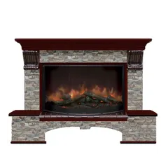 Каминокомплект Glenrich БОСТОН К R 86 ГЦ кр.дер. c топкой RONDO 86