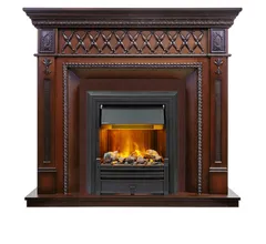Каминокомплект Dimplex Alexandria - Махагон коричневый антик с очагом Brookline Black