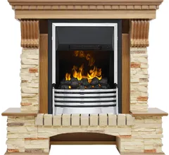 Каминокомплект Dimplex Pierre Luxe - Дуб / Сланец с очагом Flagstaff