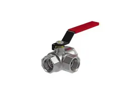 Кран шаровый Royal Thermo OPTIMAL трехходовой тип L 1/2"