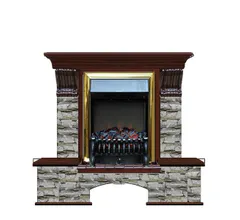 Каминокомплект Glenrich БОСТОН К АЛТАЙ угл. дуб 46 c топкой MAJESTIC BL