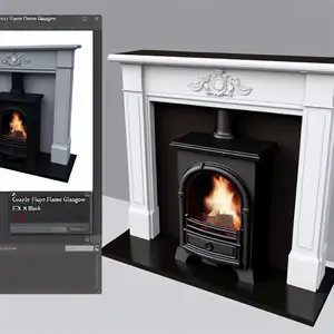 Каминокомплект Royal Flame Glasgow с Очагом Majestic FX M Black