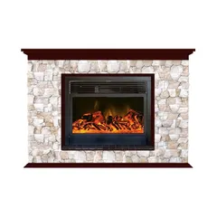 Каминокомплект Glenrich ПАФОС 28 АРБАТ кр.дер. c топкой NEWFLAME