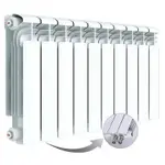 Радиатор алюминиевый RIFAR ALUM Ventil 350 10 секц. нижн. прав. 50 мм – вид 1