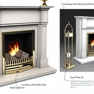 Каминокомплект Royal Flame Luxemburg - сланец и элегантность