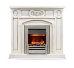 Каминокомплект Dimplex Florence - Слоновая кость с патиной с очагом Chesford