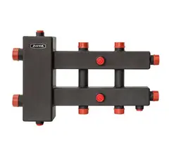 Гидроразделитель с коллектором ZOTA горизонтальный, 3 контура, до 70 кВт с заглушкой под ТЭНБ