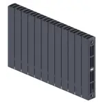 Радиатор биметаллический RIFAR SUPReMO Ventil 500 Титан 12 секц. нижн. лев. – вид 1