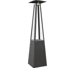 Нагреватель газовый Kratki UMBRELLA (G30/37), черный, с газовым оборудованием