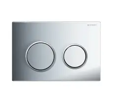 Клавиша смыва Geberit Omega20 глянцевый хром/матовый хром (115.085.KH.1)