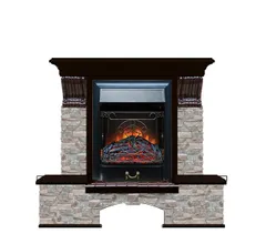 Каминокомплект Glenrich БОСТОН К ГЦ угл. венге c топкой MAJESTIC BL
