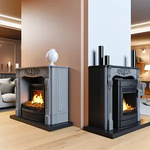 Портал Royal Flame Dallas с патиной для уюта дома