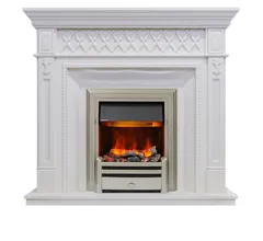 Каминокомплект Dimplex Alexandria - Белый дуб с очагом Chesford