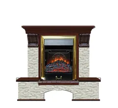 Каминокомплект Glenrich БОСТОН К ГО кр.дер c топкой MAJESTIC BR