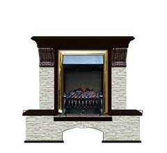 Каминокомплект Glenrich БОСТОН К ГО угл. венге c топкой FOBOS BR