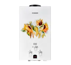 Проточный газовый водонагреватель EDISSON E 20 GD (Подсолнухи)