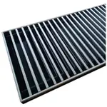 Внутрипольный конвектор КЗТО Бриз 260х80х1200 1то Конц прав U (10Ал 12 втулки черные) – вид 2