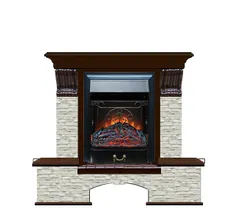 Каминокомплект Glenrich БОСТОН К ГО угл. дуб 46 c топкой MAJESTIC BL
