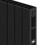 Радиатор биметаллический RIFAR SUPReMO Ventil 500 Антрацит 04 секц. нижн. прав. – вид 3