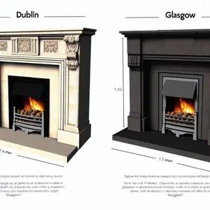 Каминокомплект Royal Flame: Dublin vs Glasgow