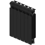 Радиатор биметаллический RIFAR MONOLIT 500 RAL 9005-M 06 секц. бок. – вид 1