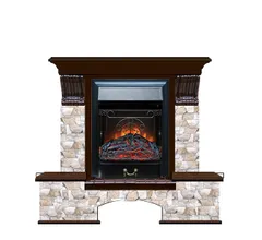 Каминокомплект Glenrich БОСТОН К АРБАТ угл. дуб 46 c топкой MAJESTIC BL