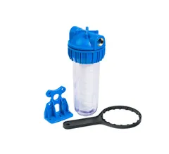 Колба фильтра для воды UNIPUMP 5" CFC-5K (резьба 1") с картриджем NT-5