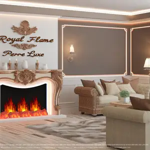 Каминокомплект Royal Flame Pierre Luxe и Sorrento угловой