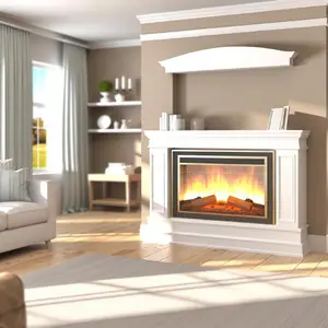 Каминокомплект Royal Flame Orlean белый с очагом Aspen Gold