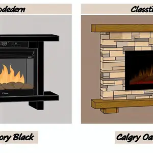 Каминокомплект Royal Flame: сравнение Baltimore и Calgary