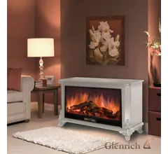 Каминокомплект Glenrich ВЕРСАЛЬ царга P 86 белый c топкой PREMIER S86