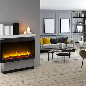 Очаг Royal Flame Designe 650CG и настенный камин Royal Flame Space