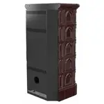Каминная стальная печь Kratki Blanka 8 kW stove крем – вид 4