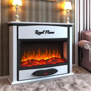 Каминокомплект Royal Flame Diamond - Бьянко с LED огнем