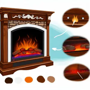 Электрокамин Royal Flame Country Орех Сланец белый 